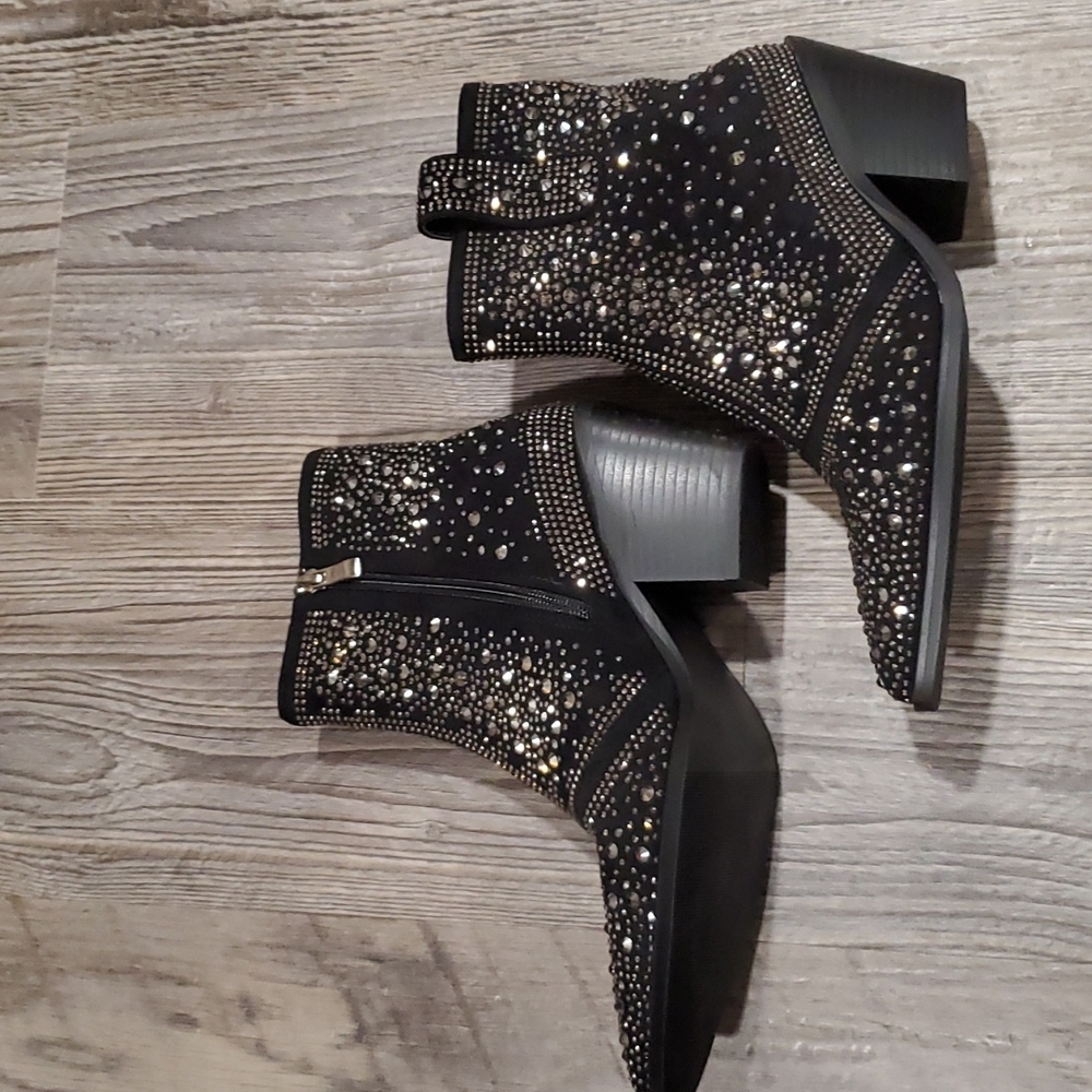Isnom Rhinestone Boots Size 8 - Picture 3 of 5